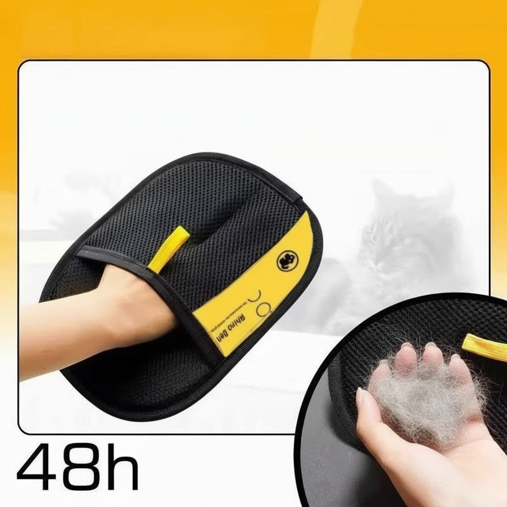 Elektrostatischer Handschuh zur präzisen Entfernung von Katzen- und Hundehaaren