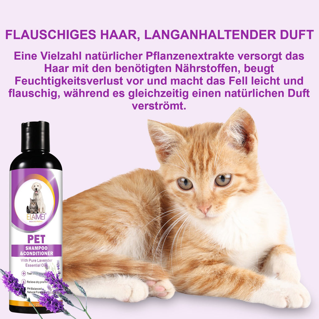 Haustier-Shampoo, Duschgel für Katzen und Hunde