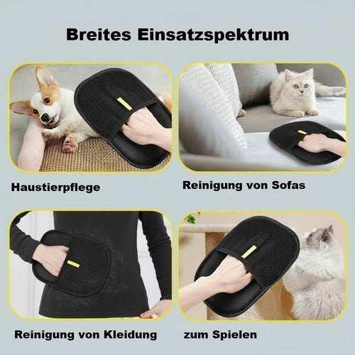 Elektrostatischer Handschuh zur präzisen Entfernung von Katzen- und Hundehaaren