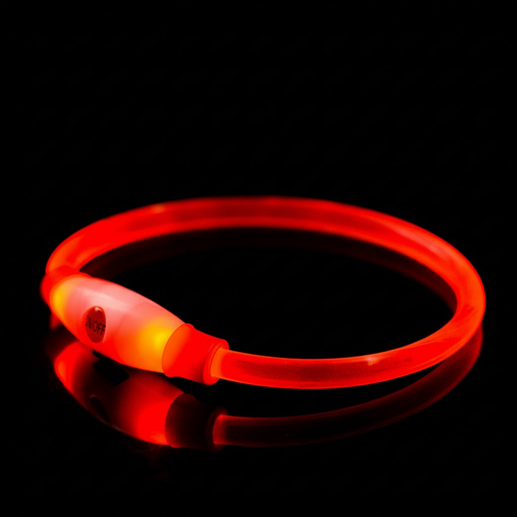 Leuchtendes Hundehalsband, Haustierhalsband, LED, USB-aufladbar