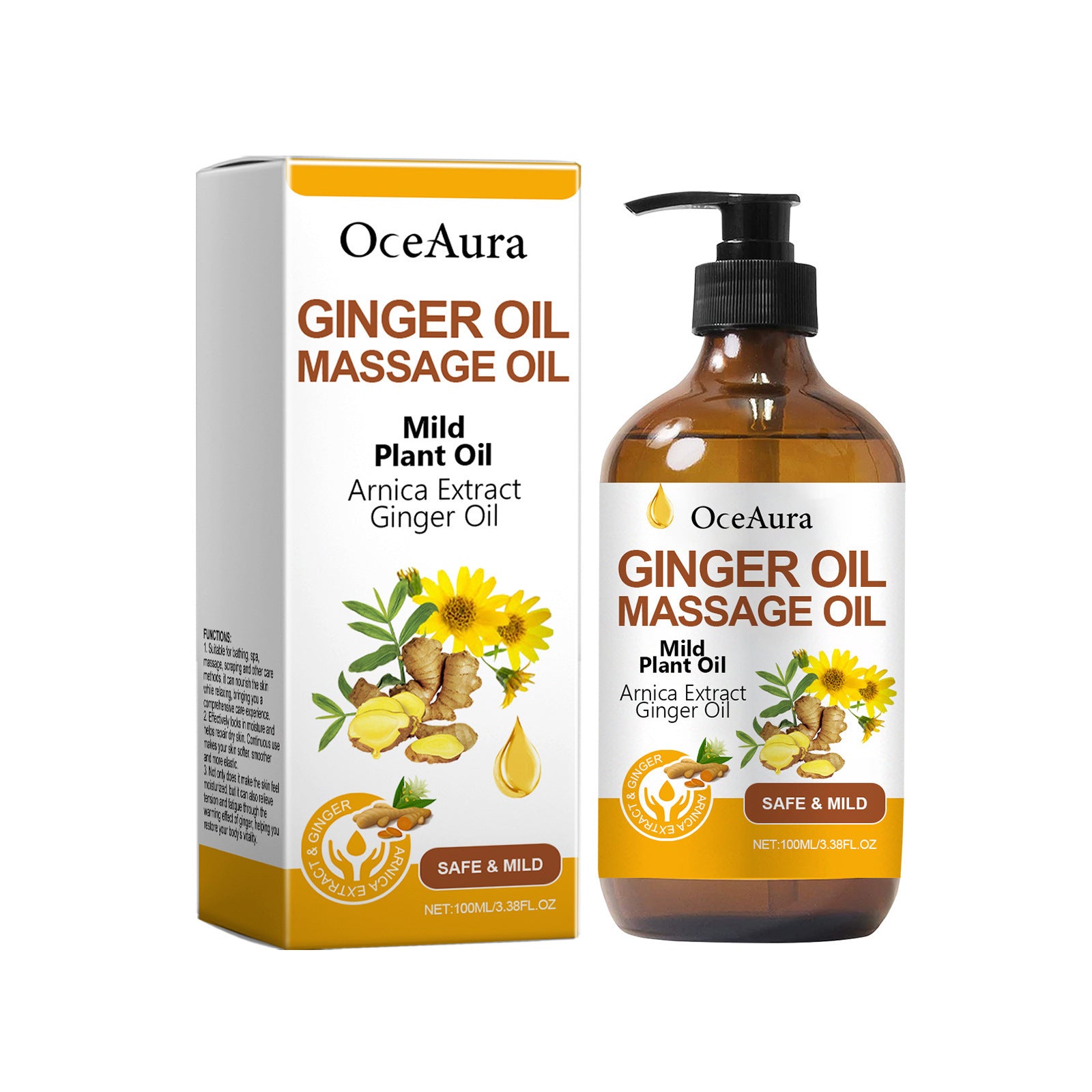 OCEAURA Ingwer-Ätherisches Pflegeöl [100ml]