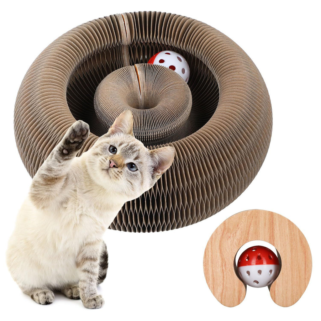 Katzenspielzeug mit Glöckchen, aus nachhaltiger Wellpappe