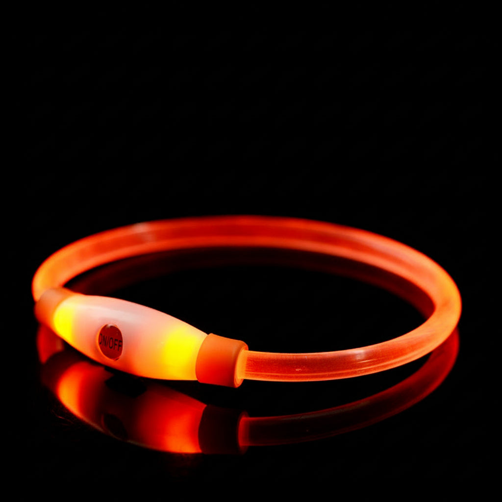 Leuchtendes Hundehalsband, Haustierhalsband, LED, USB-aufladbar