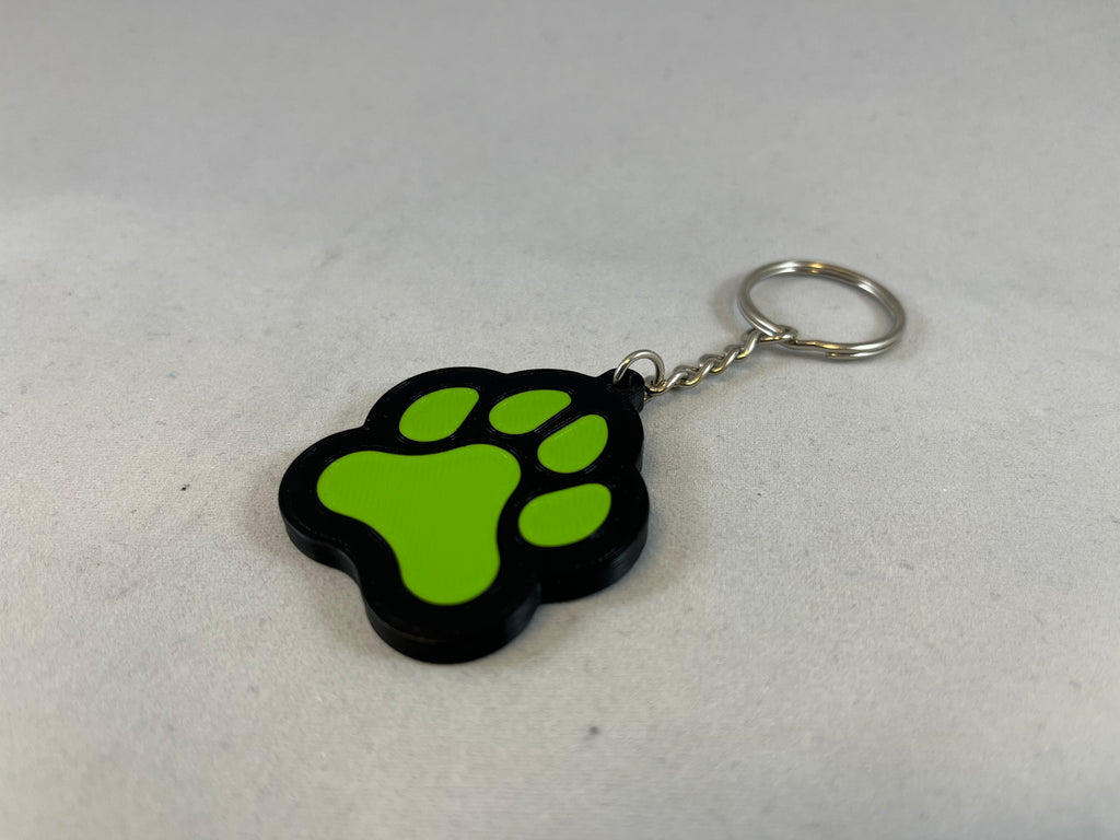 Schlüsselanhänger Hundepfote | Tatze Hund & Wolf | 3D Druck
