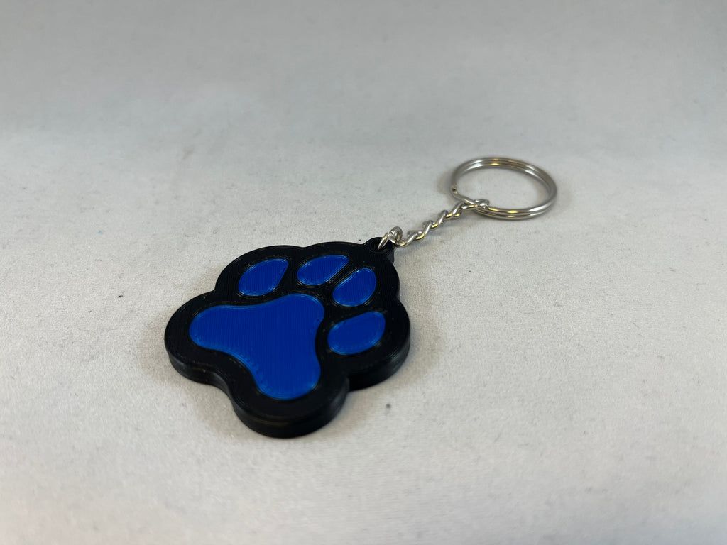 Schlüsselanhänger Hundepfote | Tatze Hund & Wolf | 3D Druck