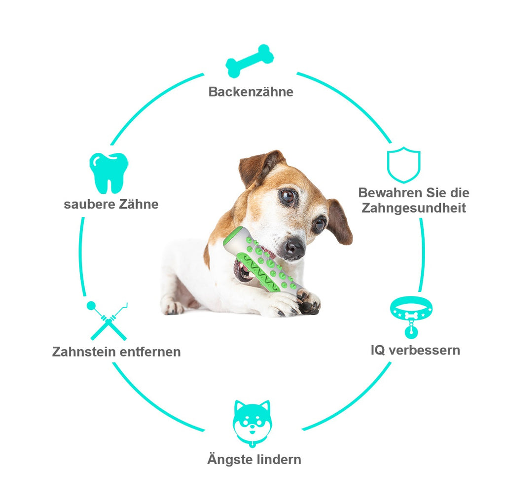 Bissfestes Hundespielzeug mit Zahnpflegefunktion